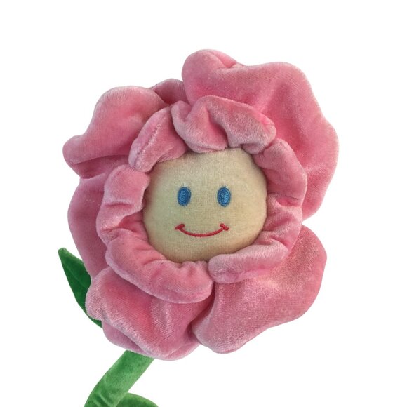 Russ Posable Pink Flower Plush 24" Stuffed Toy Bendable Spring Easter - Picture 2 of 5
